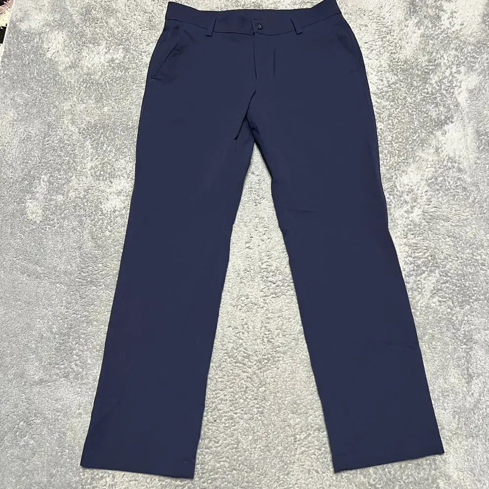 Under Armour Golf Pants Mens 34 x32 Blue Straight Fit Tech Chino 1376625